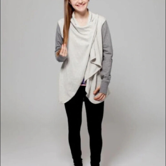 Ivivva Sundown Wrap Sz 12 Gray - Picture 1 of 4